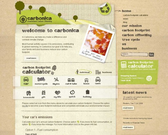 Carbonica-- reduce your carbon footprint-- guaranteed carbon offsetting -- carbon footprint calculator