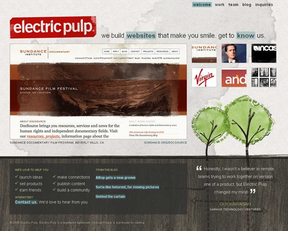electric pulp, an interactive agency. we build websites.