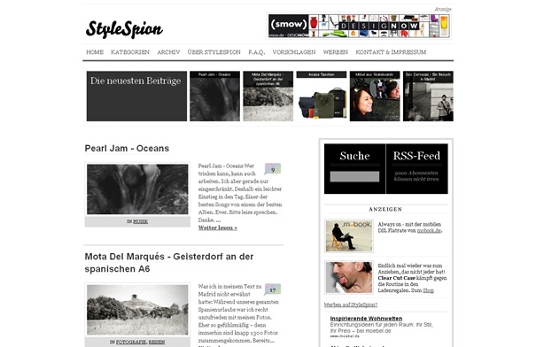 StyleSpion - Lifestyle Magazin, Design, Inneneinrichtung, Wohndesign, Möbel, Einrichtungstipps und Musik Blog