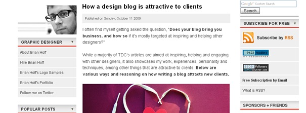 How a design blog is attractive to clients
