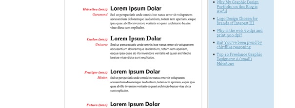 19 top fonts in 19 top combinations  BonFX - Freelance Graphic Designer