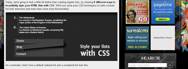 8 different ways to beautifully style your HTML lists with CSS
