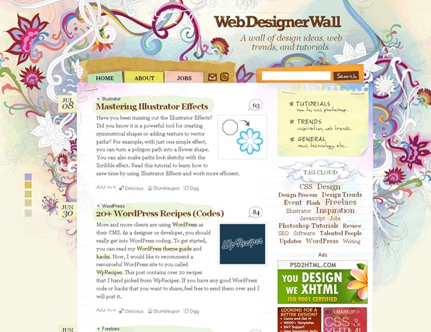 Web Designer Wall - Design Trends and Tutorials